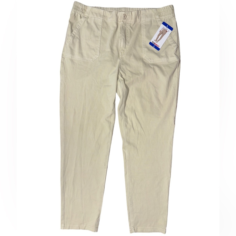 32 Degrees Beige Straight Leg Pants Women's